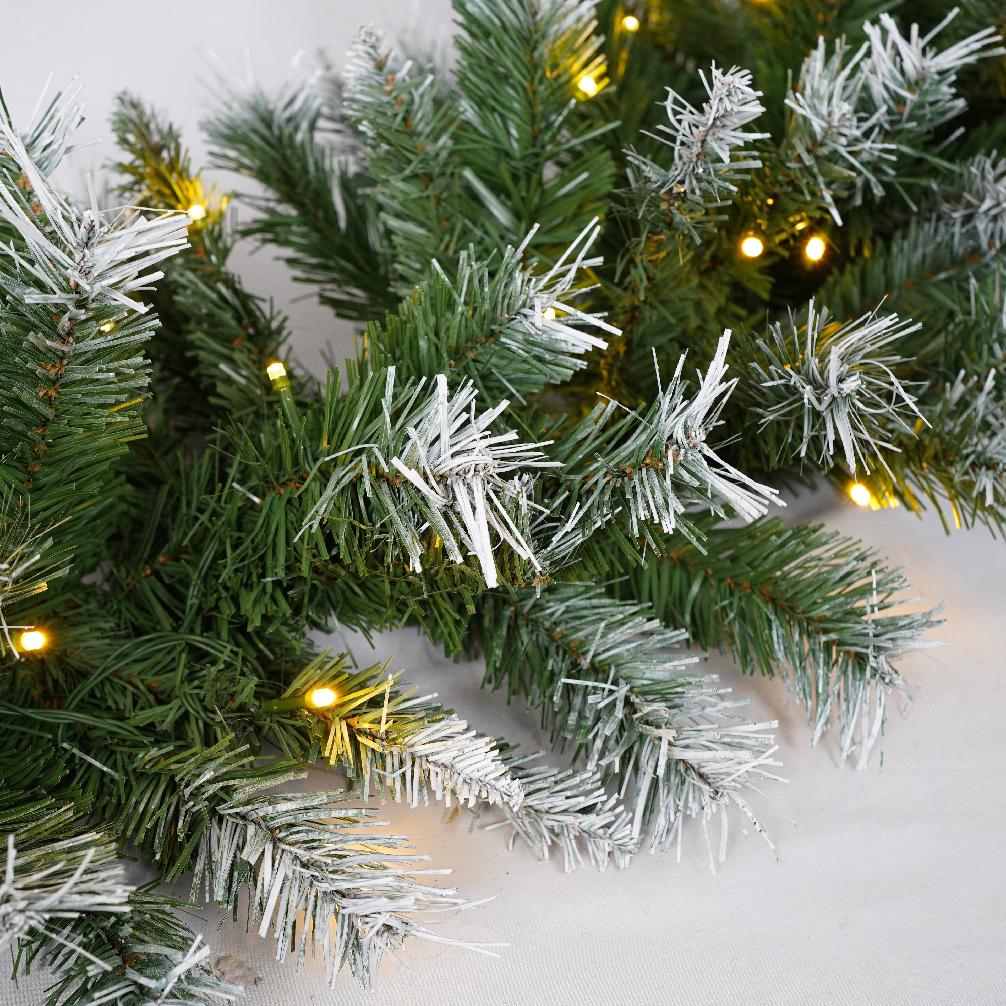 Artificial Christmas 3-Piece Set with LED Lights