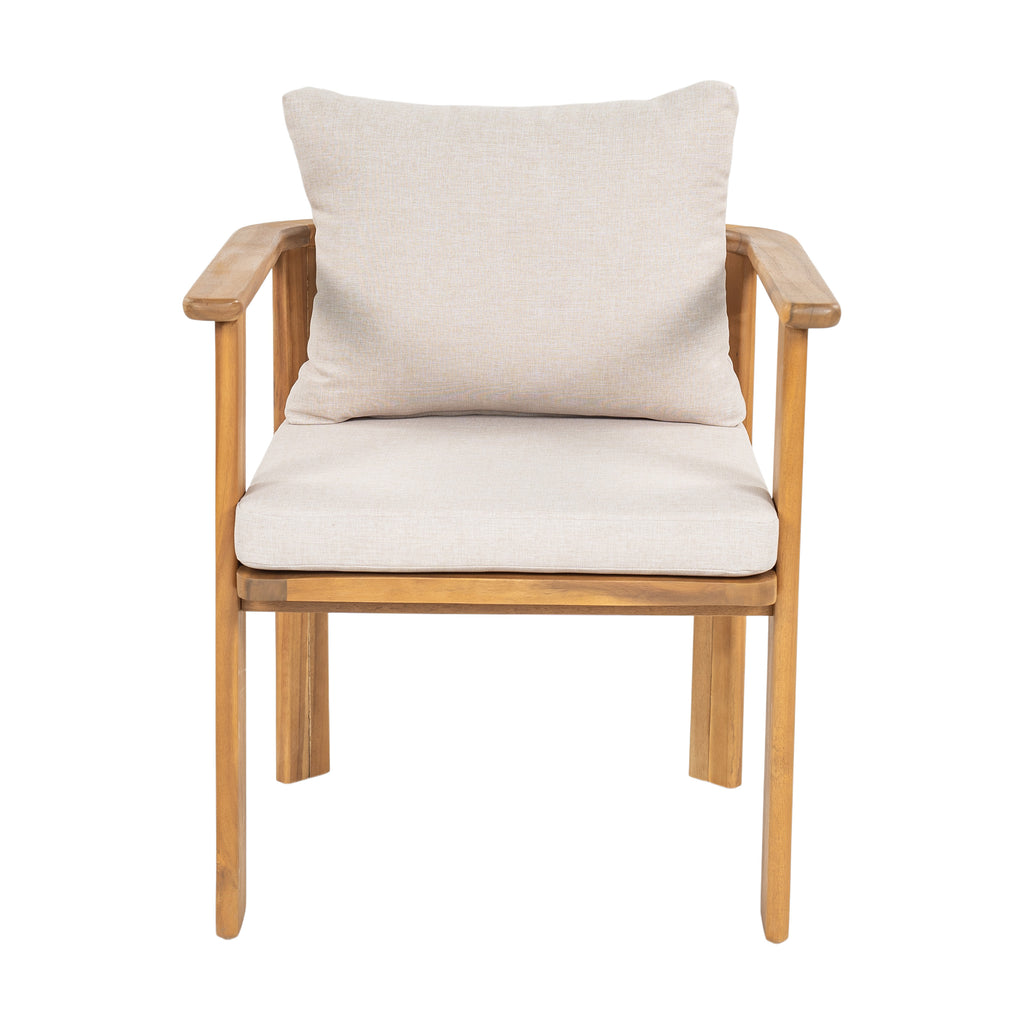 Kaja Outdoor Acacia Wood Dining Chair, Teak Finish