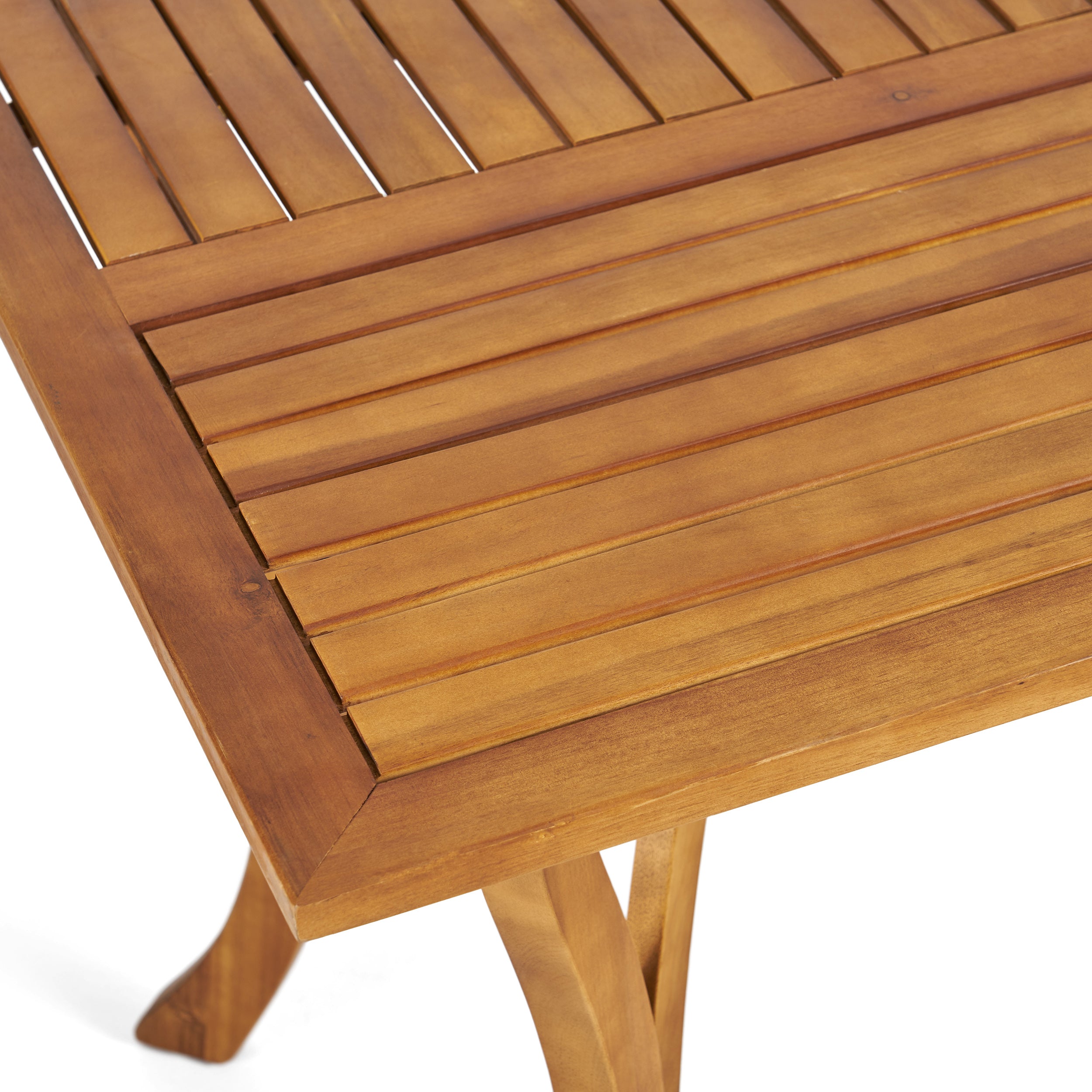 Outdoor Hermosa 7 Piece Wood Dining Set with Cushions
