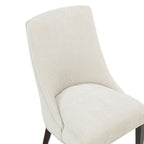 Beever Wood Chenille Dining Chair Set of 2