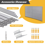 Heavy Duty PVC Slatwall Garage Organizer