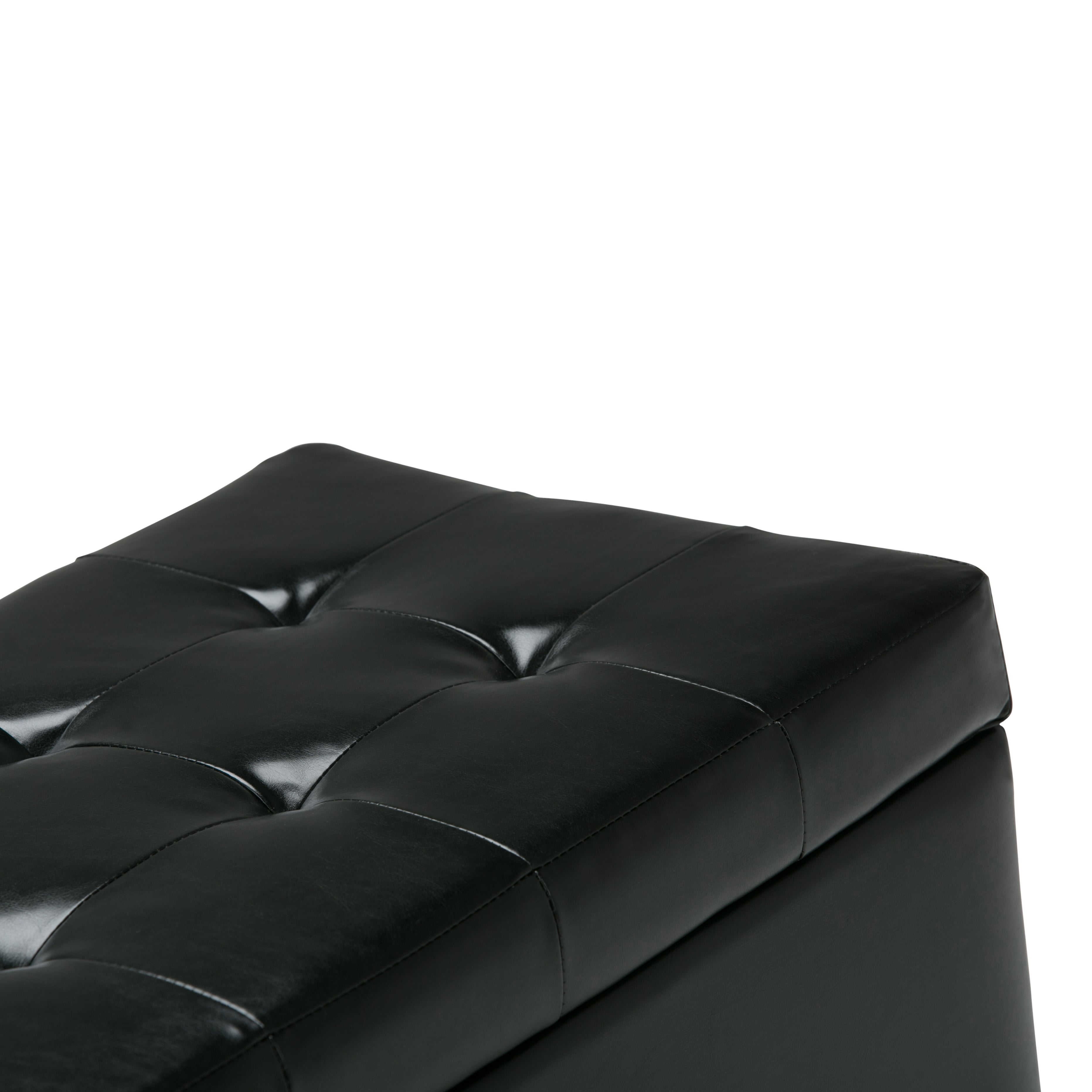 Cosmopolitan 34 Inch Wide Storage Ottoman
