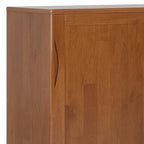 Harper 48 Inch Wide Solid Hardwood Mid-Century Modern Medium Storage Cabinet in Teak