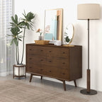 Caroline Mid Century Modern Solid Wood Dresser