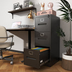 3 Drawer File Cabinet with Lock