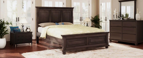 Traditional Pinewood Vintage Tall Headboard King Bed Frame