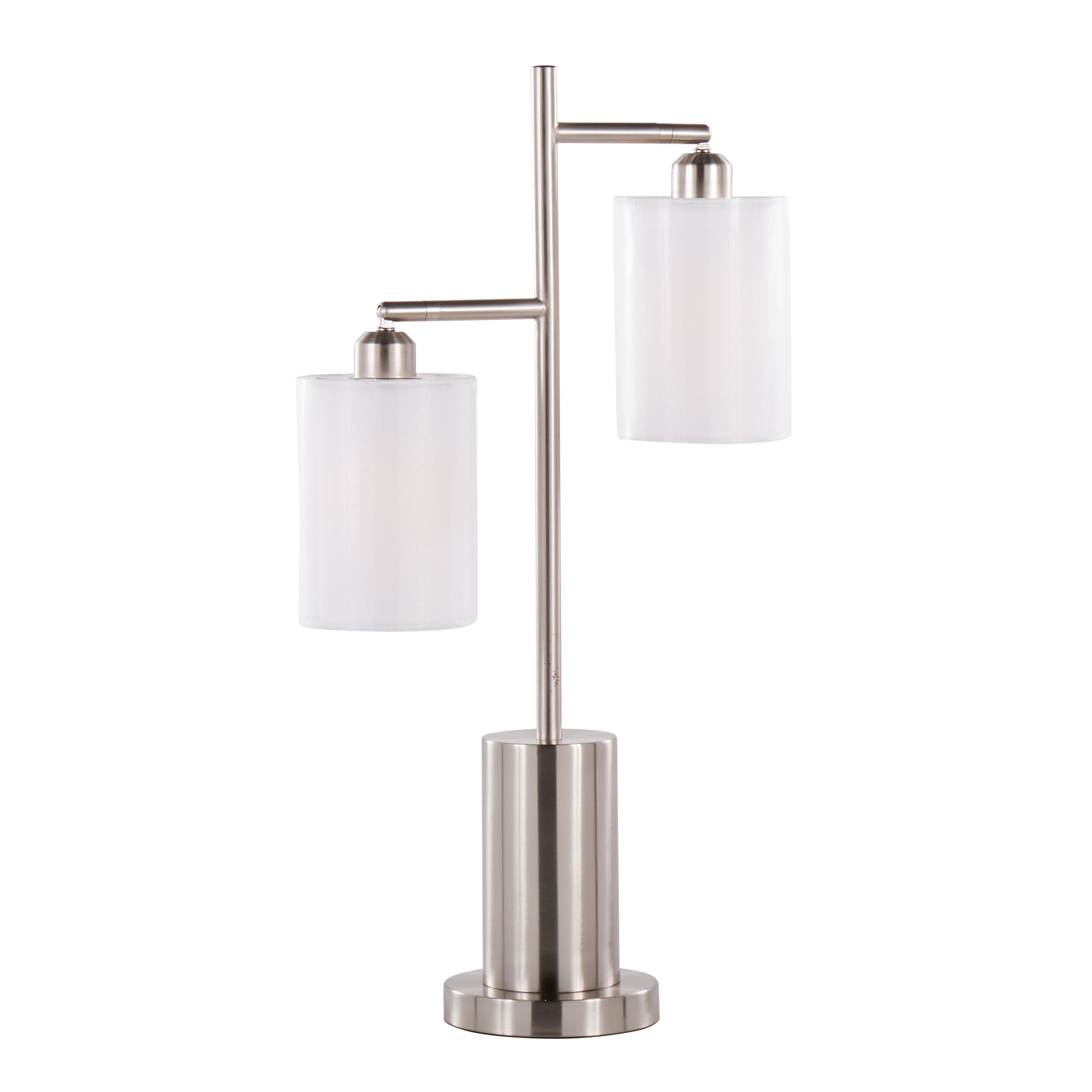 Cannes Contemporary Table Lamp in Nickel Metal