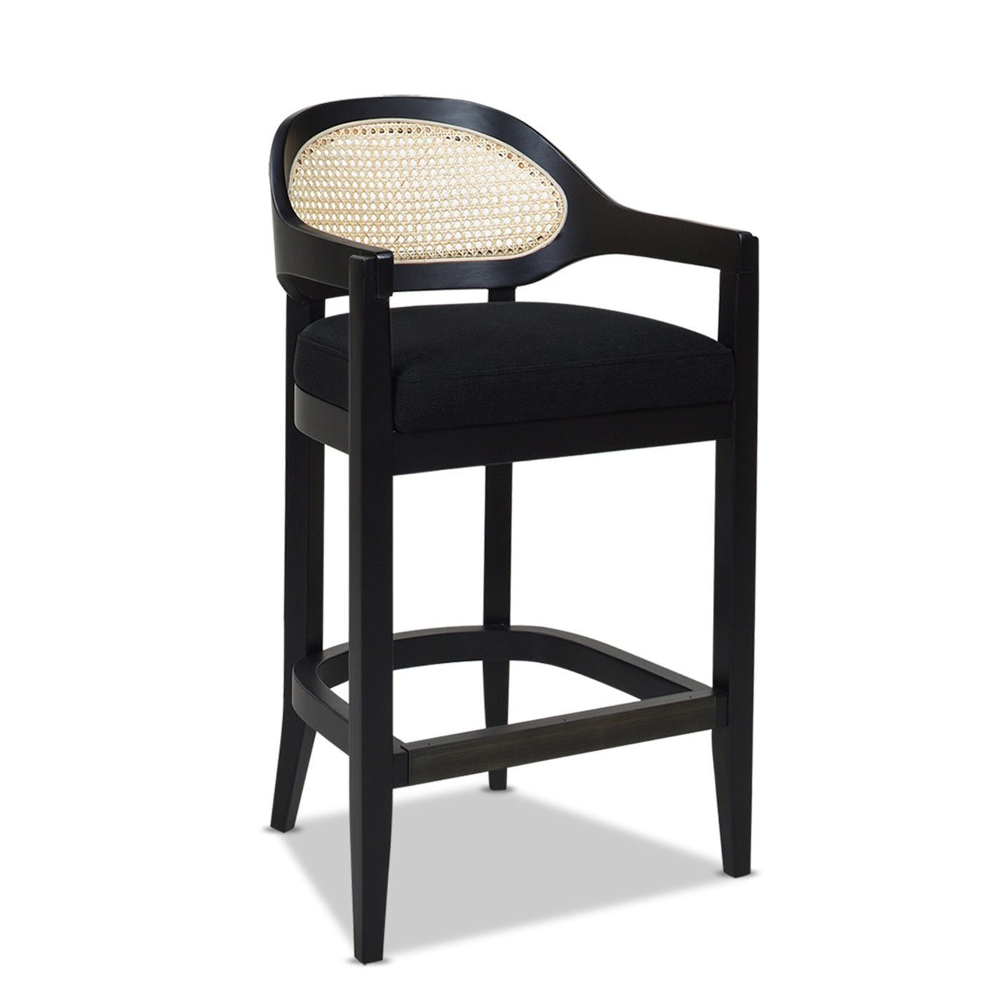 Americana Mid-Century Modern 26" Cane Back Counter Stool