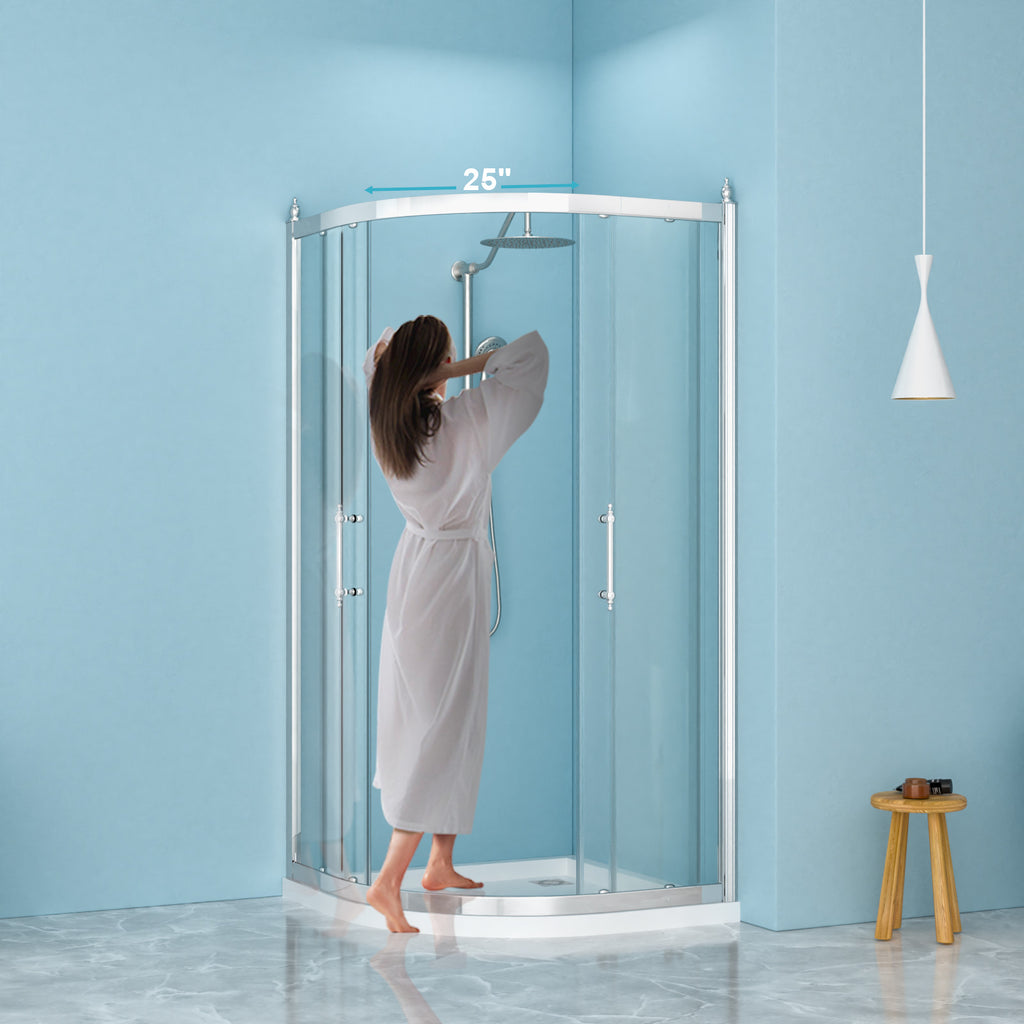 36" x 75" Framed Tub Shower Enclosure