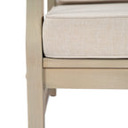Perla Left Armchair in Acacia Wood