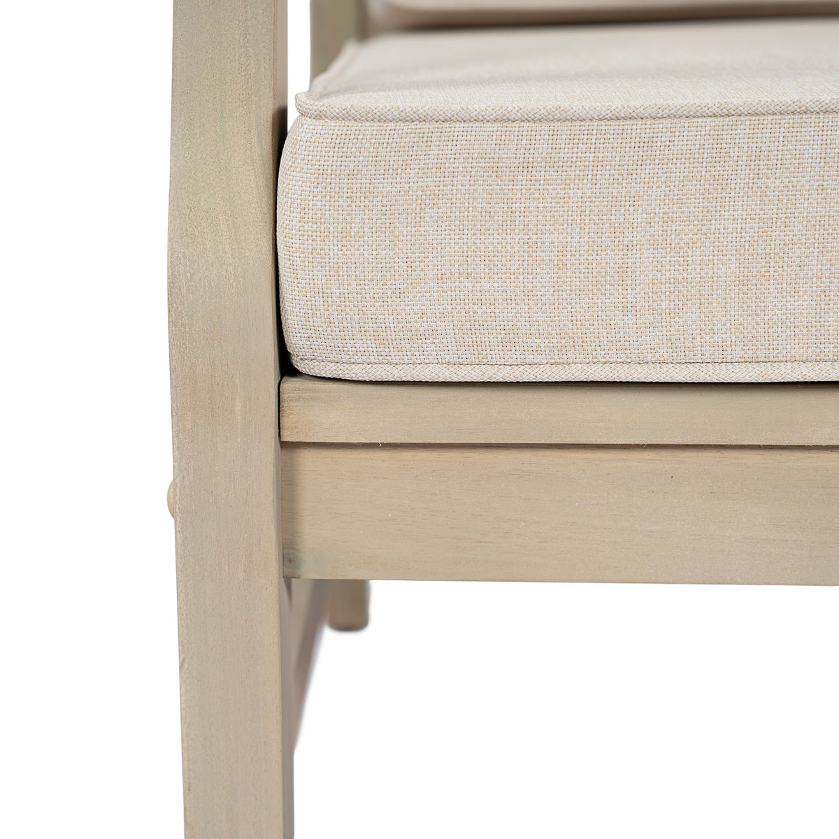 Perla Left Armchair in Acacia Wood
