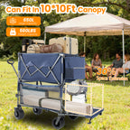 55" Heavy Duty Double-Layer Wagon with Brakes