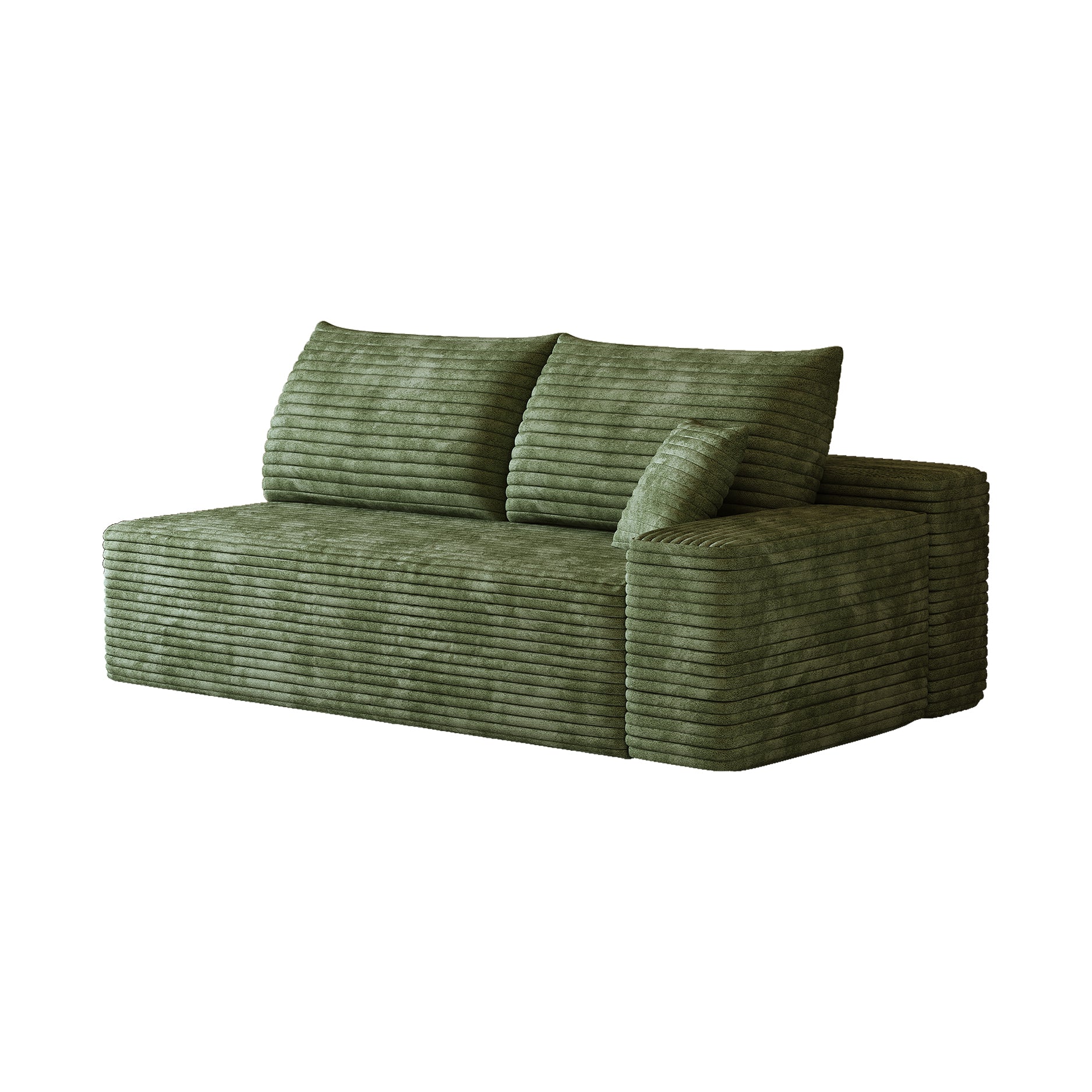 Y165-3R-Green 3-Seater Right Sectional Sofa