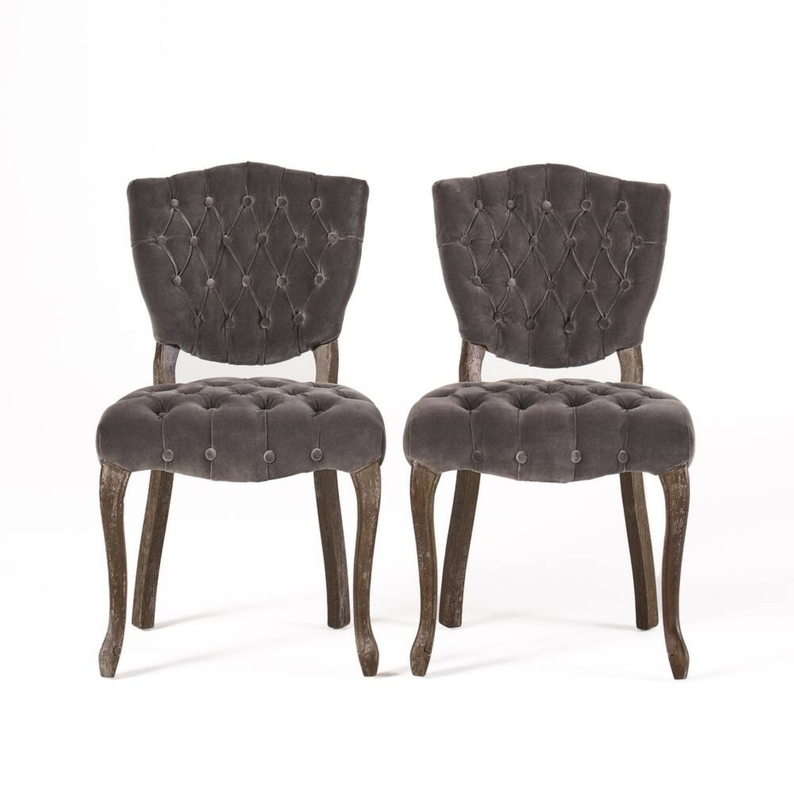 KD Tufted Chair Set of 2