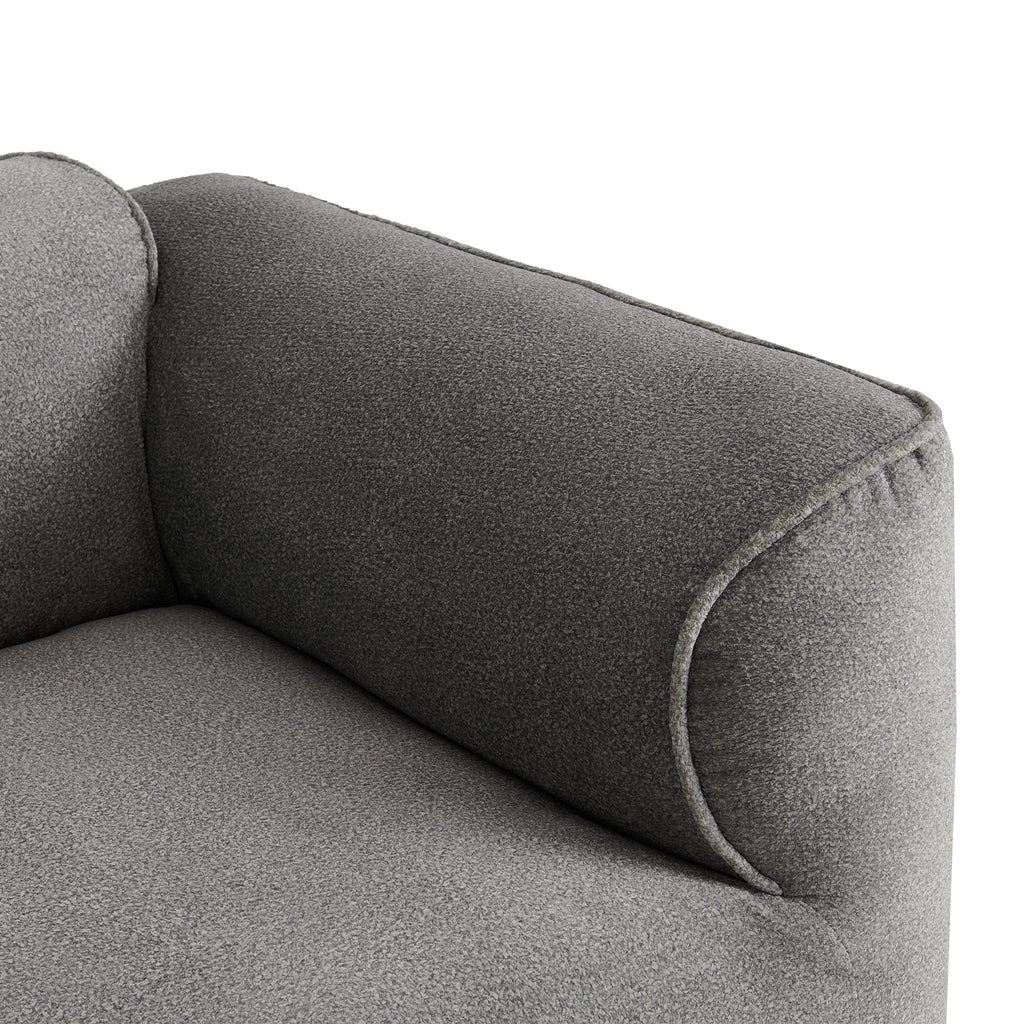 U_Style Luxury Living Room Double-Needle Cut Velvet Sofa