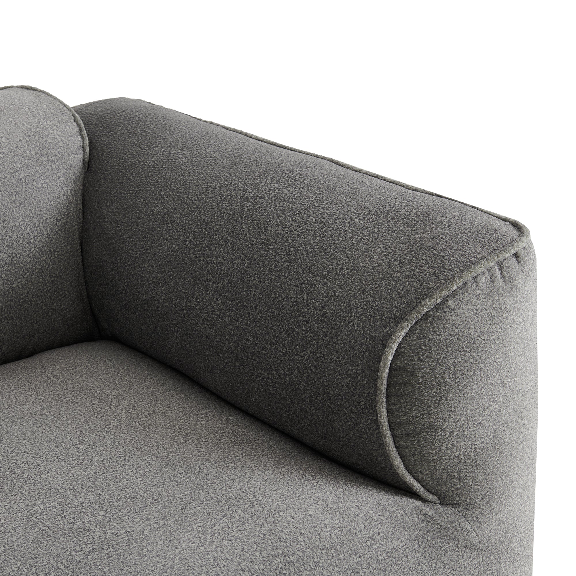 U_Style Luxury Living Room Double-Needle Cut Velvet Sofa