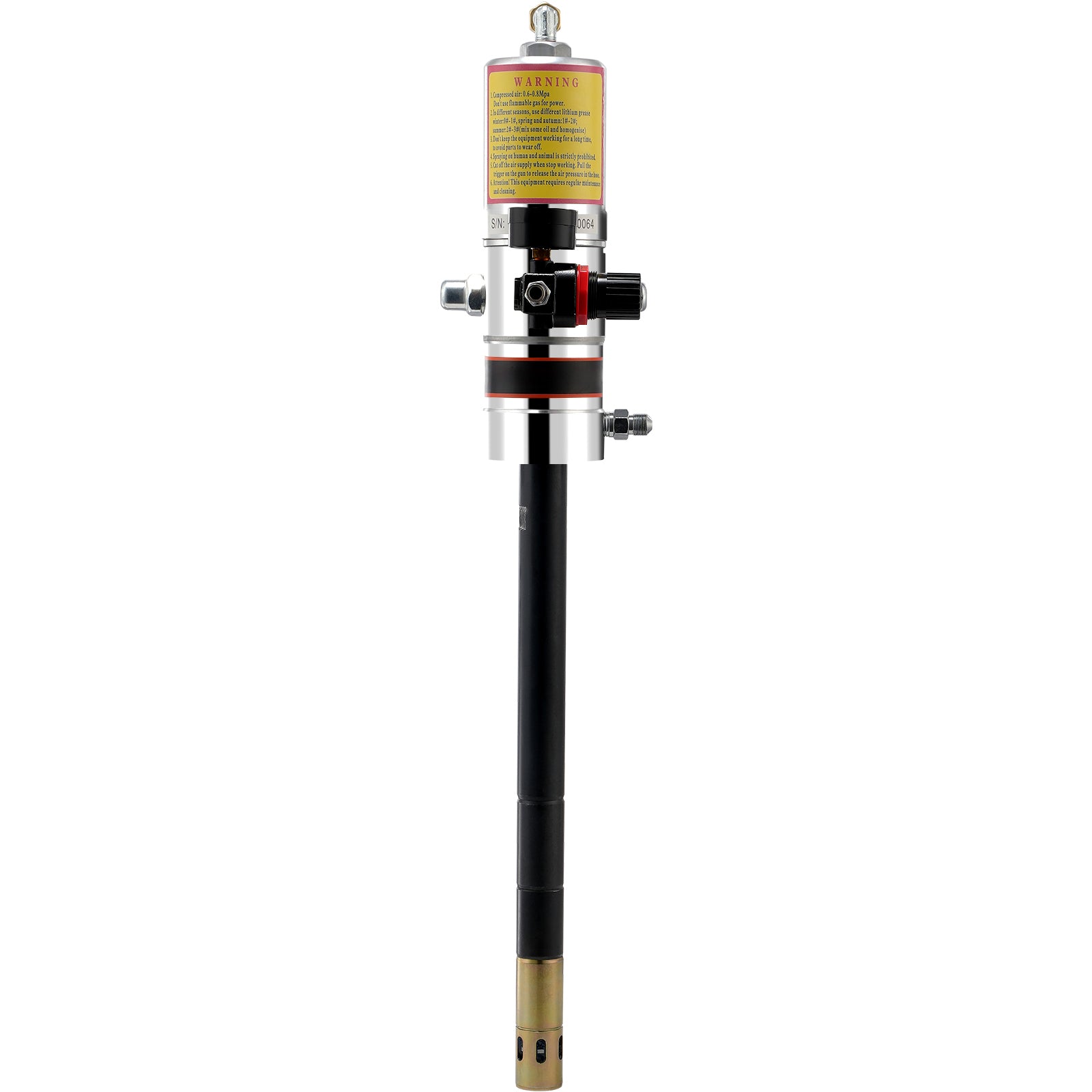 VEVOR Grease Pump, 50:1 Pressure Ratio Air Operated with Hose and Gun