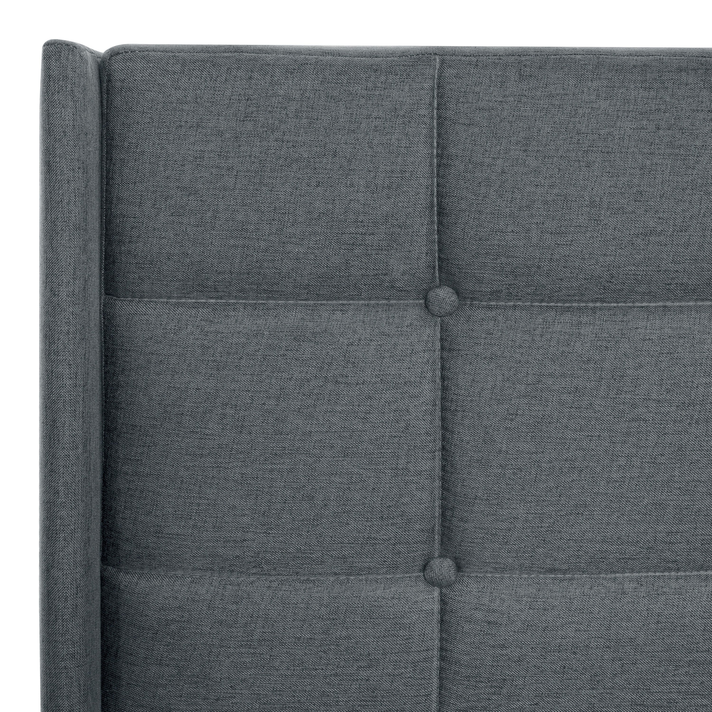 Modern Queen Size Upholstered Platform Bed Frame