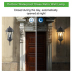 27" Outdoor Wall Lantern with Dusk to Dawn Sensor