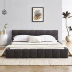 Queen Size Upholstered Bed Frame with Thick Fabric