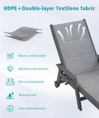 Outdoor Pool Lounge Chairs Set of 2
