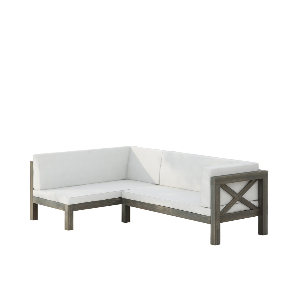Brava X-Back Right Corner Bench of Set 2
