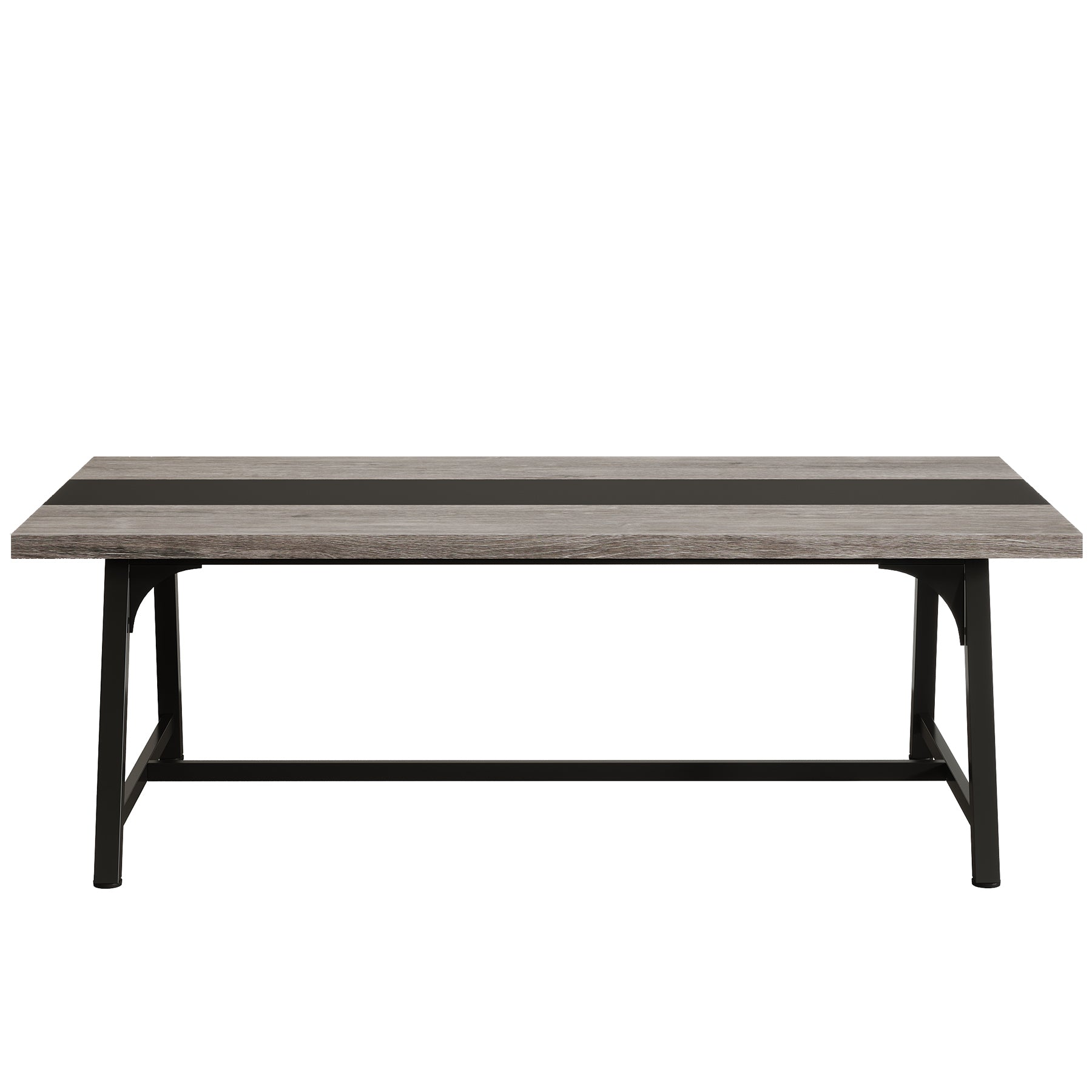 Modern Rectangular Conference Table for 6-8 People