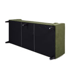 Nicholi 84" Mid-Century Modern Sofa, Olive