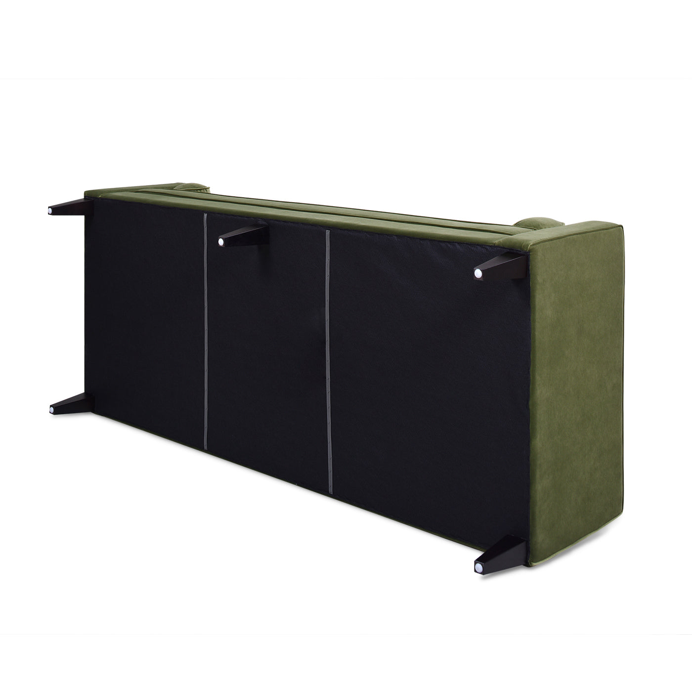 Nicholi 84" Mid-Century Modern Sofa, Olive