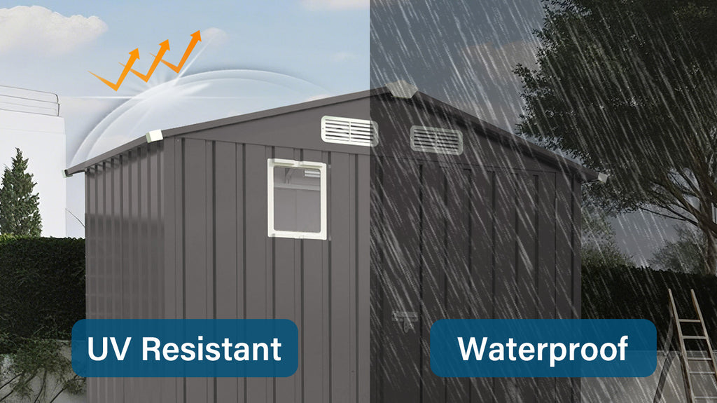 6X 3.6FT Metal Outdoor Storage Shed
