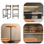 Kitchen Bar Stools with Footrest Set of 2
