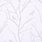 Grommet Top Sheer Bird on Branches Burnout Window Curtain
