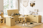 3-Piece L-Shaped Multifunctional Storage Bench