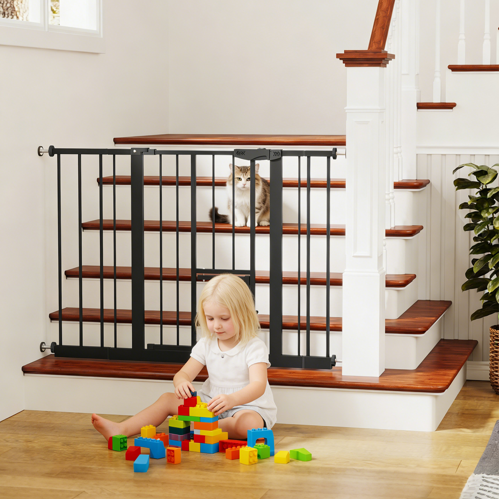 Baby Gate with Cat Door