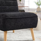 24.4" Wide Modern Upholstered Armless Chair