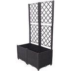 Poly Rattan Garden Planter