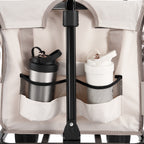 Foldable Wagon Cart Converts to Bench - 550lb Load & 220L Utility Wagon for Camp