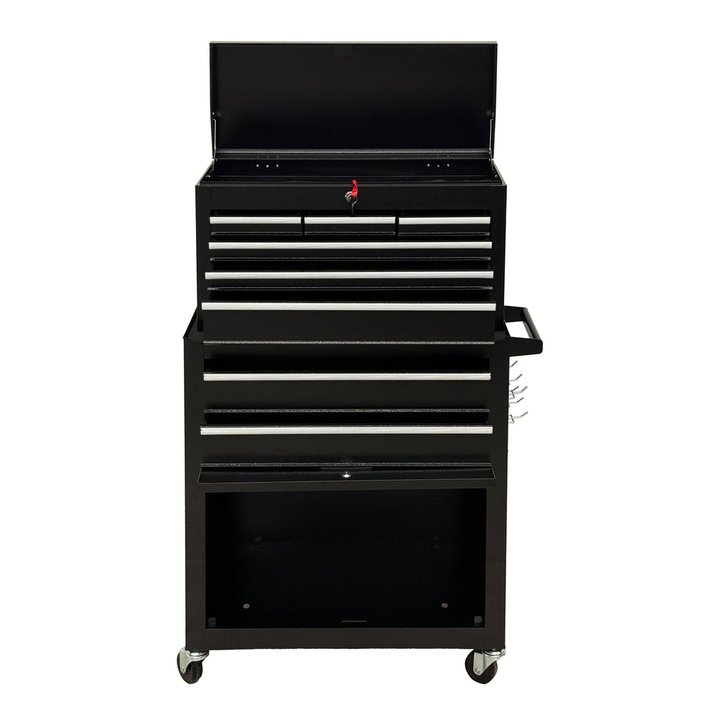 8-Drawer High-Capacity Rolling Tool Chest, Black