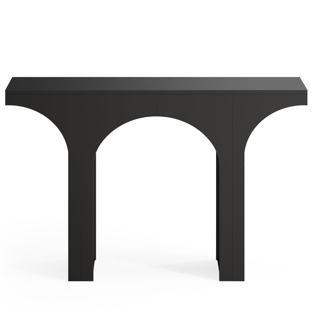 47-Inch Modern Black Console Table