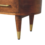 Solid Wood Valenza Curved Media Unit