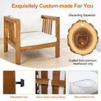 Outdoor Acacia Wood Club Chair