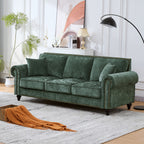 86" Modern 3-Seater Sofa with Rolled Arms