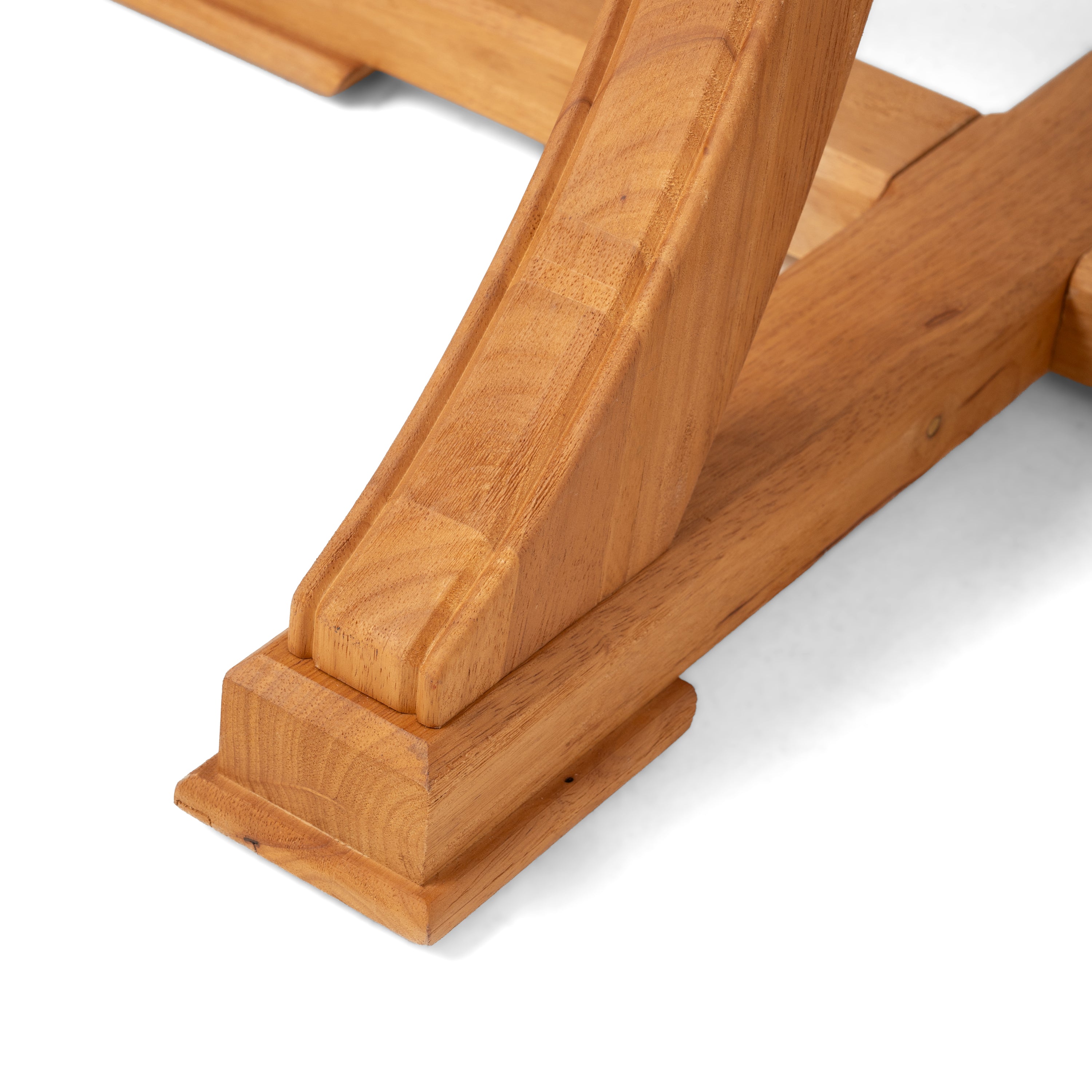Extendable Round Rubber Wood Dining Table