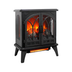 24 Inch 3D Flame Electric Infrared Quartz Fireplace Stove