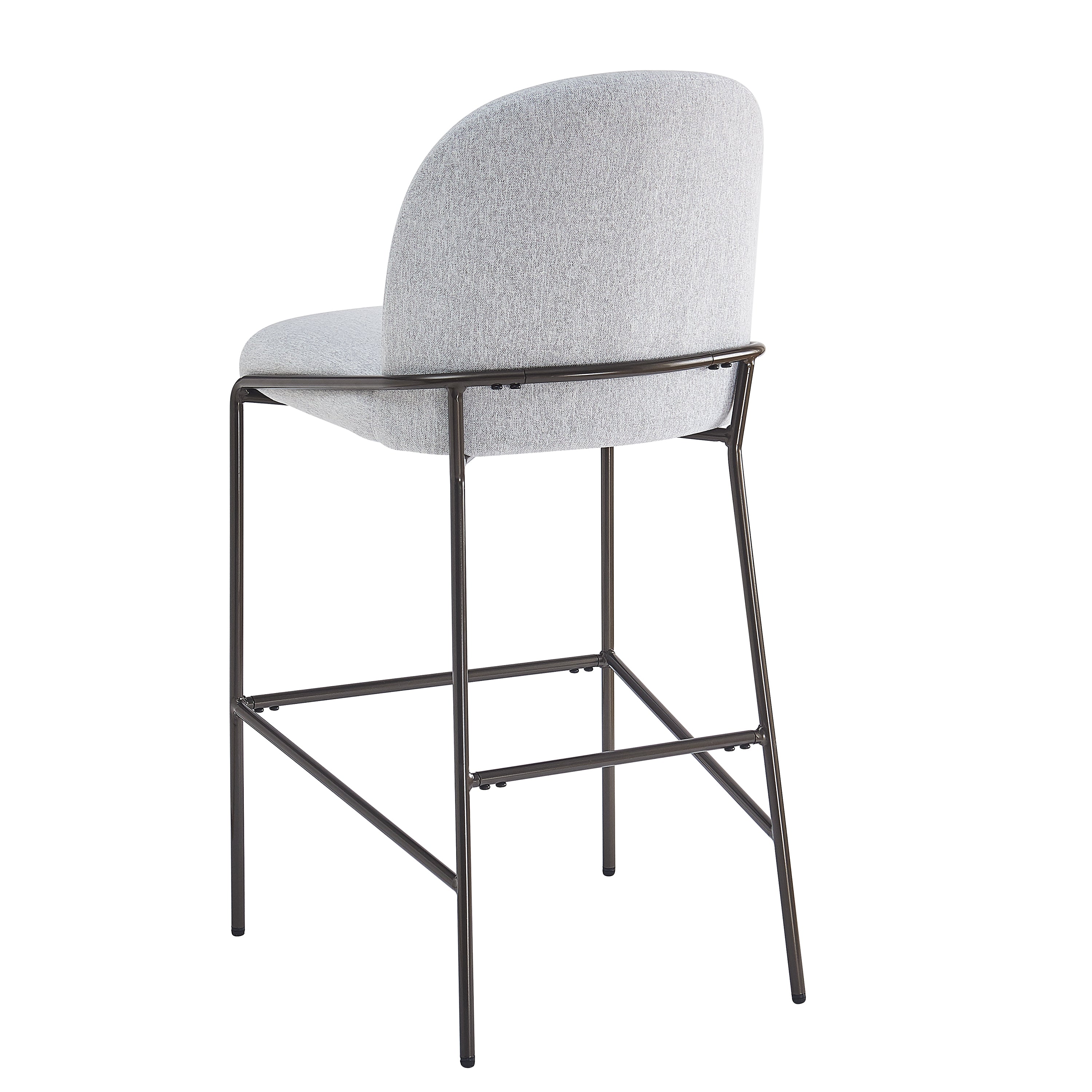 Galen Indoor Metal Upholstered Barstool