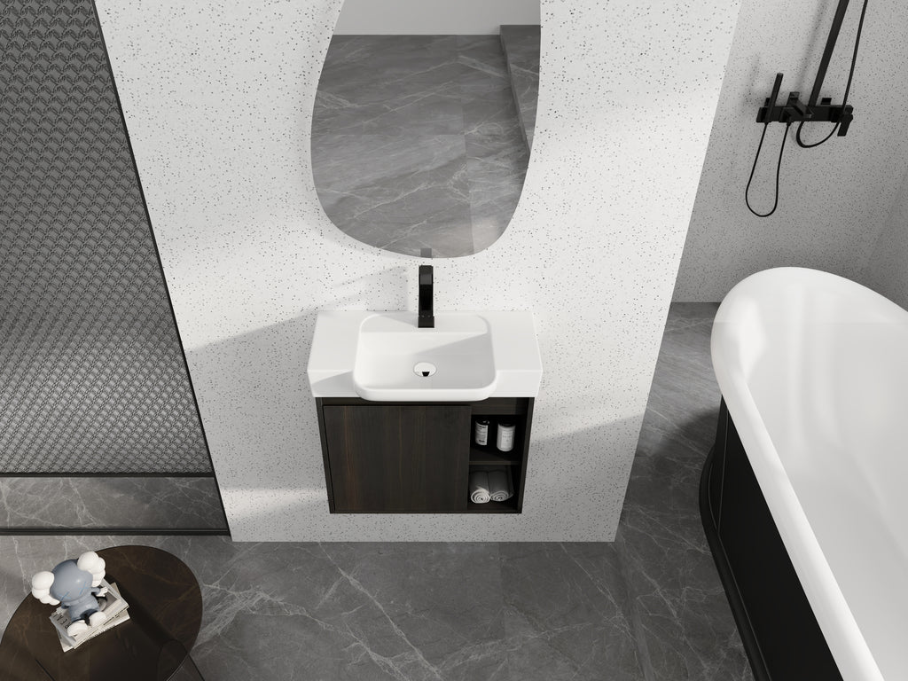 24'' Wall-Mounted Bathroom Vanity