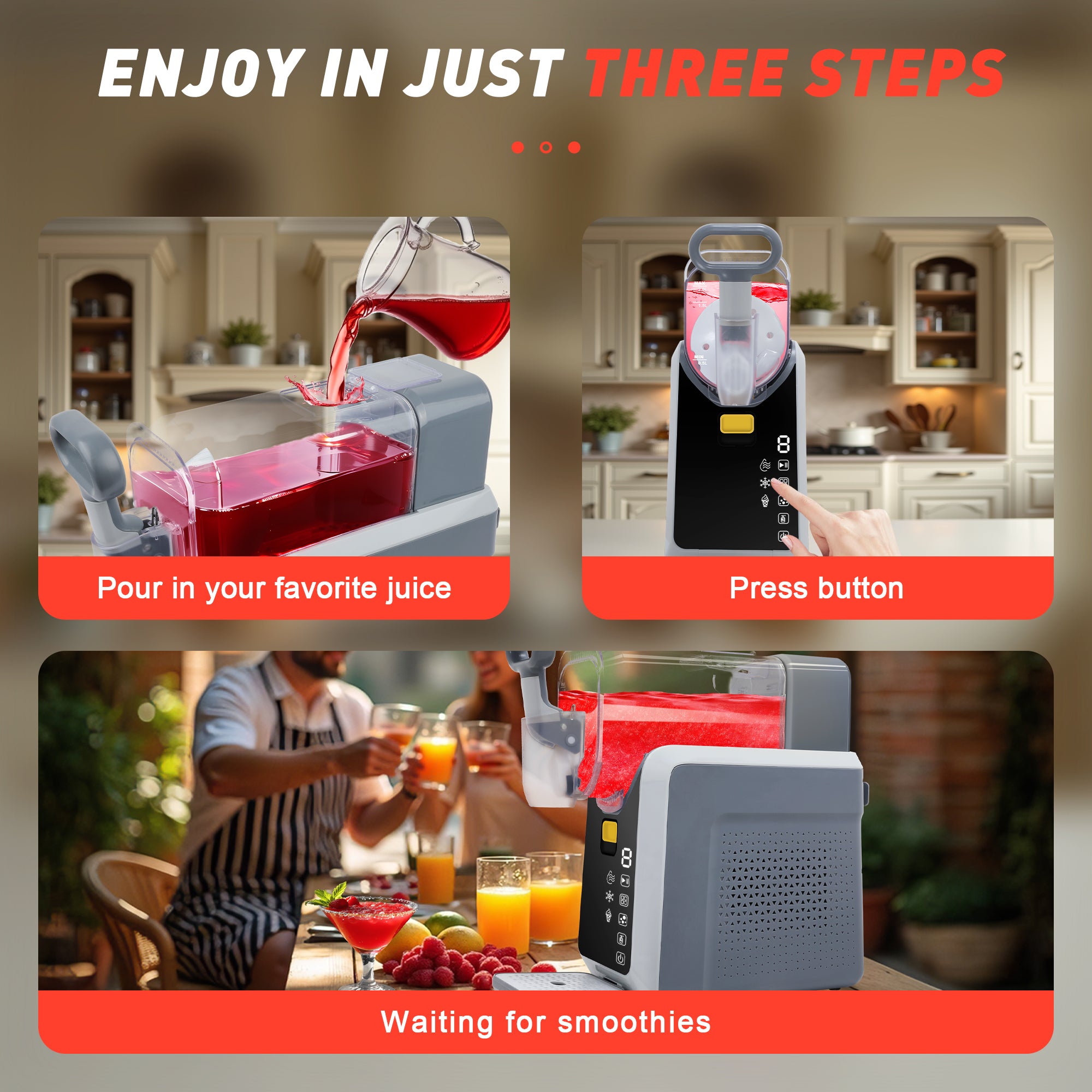 Slushie Machine for Home – No Ice Needed