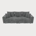 Plush Corduroy 3-Seat Sofa - Modern Design for Ultimate Comfort