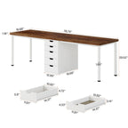 Computer Desk, Two Person Office Desk, Workstation