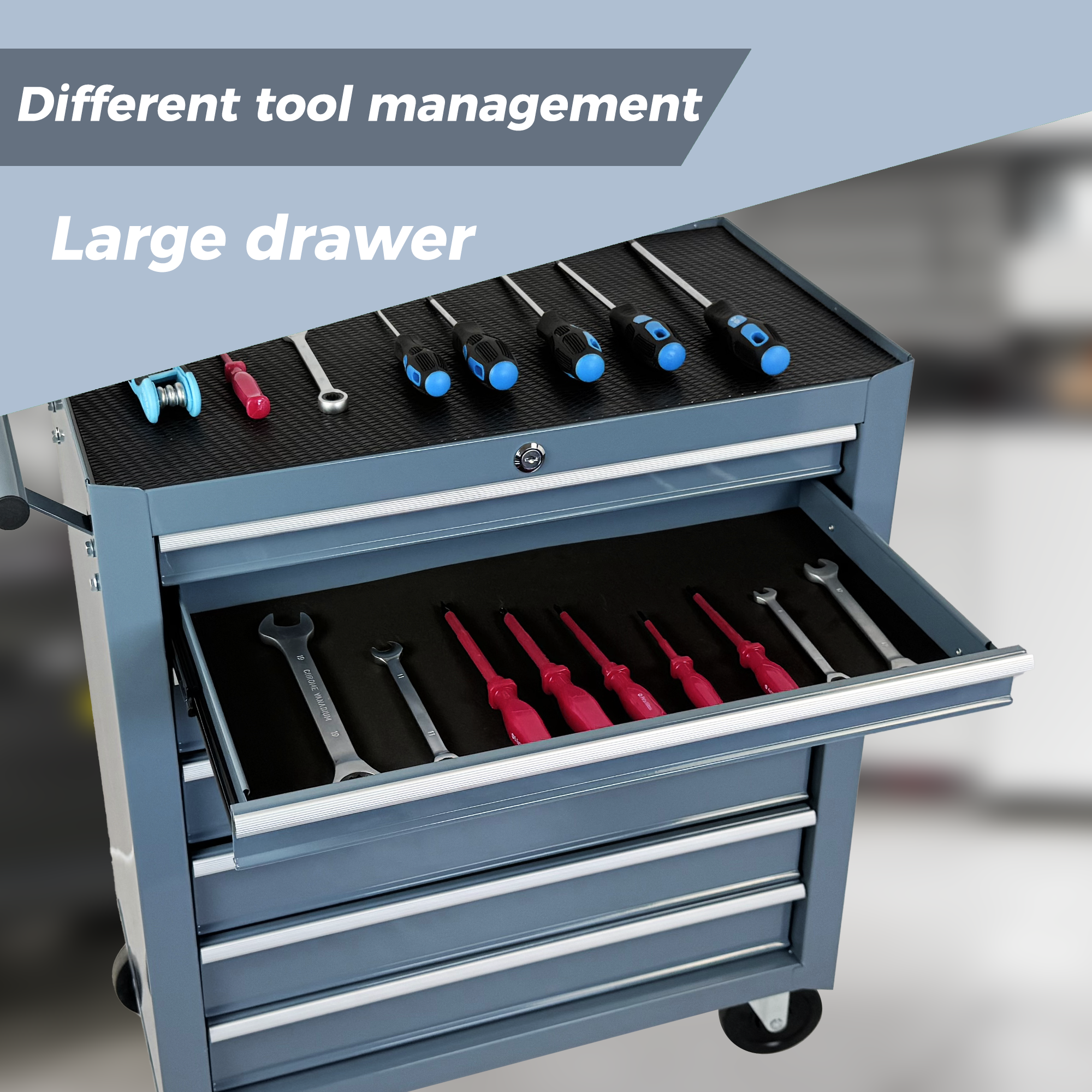 Rolling Tool Chest with 7-Drawer Tool Box